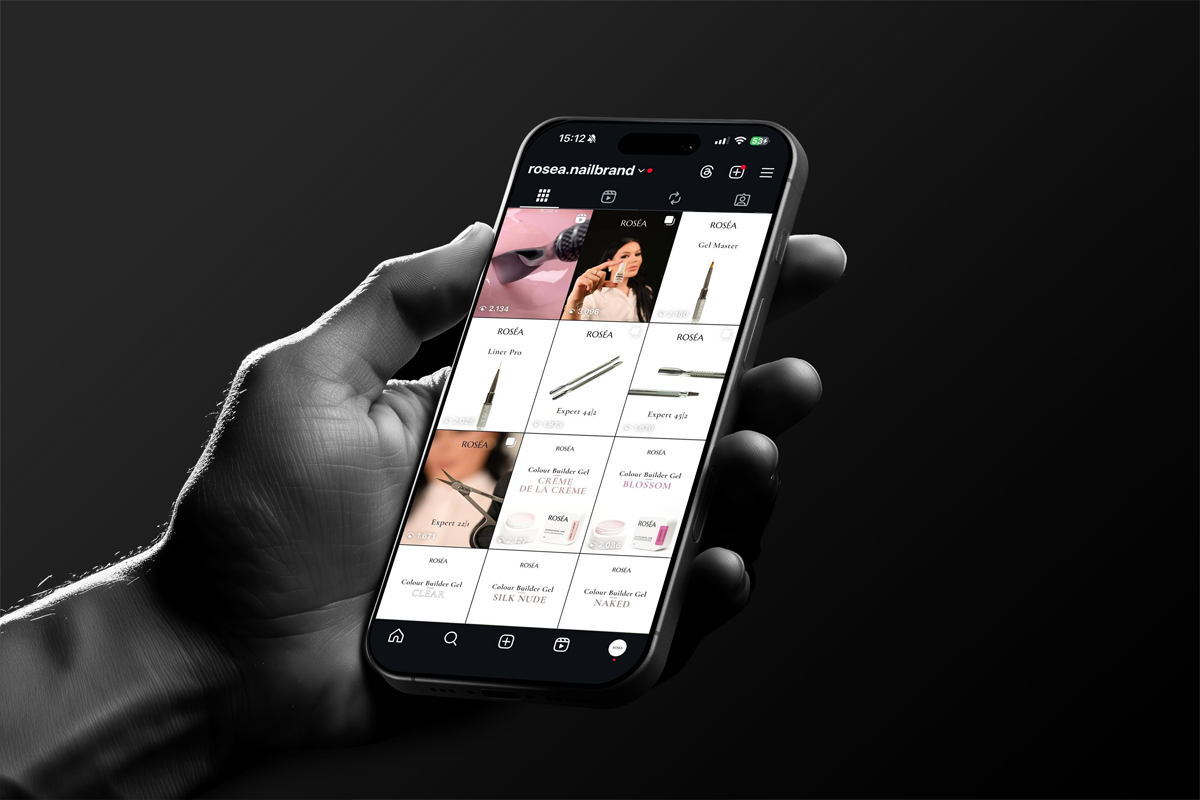 Social Media Management - Roséa Nail Brand - social project showcasing Comprehensive social media marketing strategy and content creation for premium nail salon brand